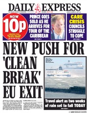 Daily Express () Newspaper Front Page for 21 November 2016