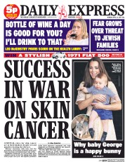 Daily Express () Newspaper Front Page for 21 April 2014