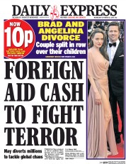 Daily Express () Newspaper Front Page for 21 September 2016