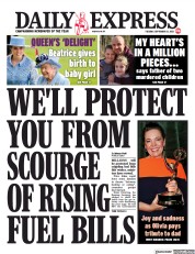 Daily Express () Newspaper Front Page for 21 September 2021