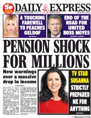 Daily Express () Newspaper Front Page for 22 April 2014