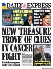 Daily Express () Newspaper Front Page for 22 April 2022