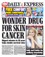 Daily Express () Newspaper Front Page for 22 August 2011