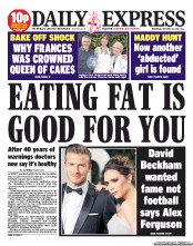 Daily Express () Newspaper Front Page for 23 October 2013
