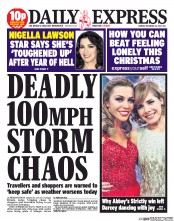 Daily Express () Newspaper Front Page for 23 December 2013
