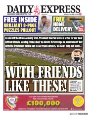 Daily Express () Newspaper Front Page for 23 December 2020