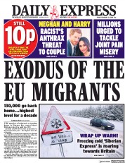 Daily Express () Newspaper Front Page for 23 February 2018