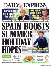 Daily Express () Newspaper Front Page for 23 April 2021