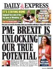 Daily Express () Newspaper Front Page for 23 June 2021