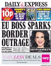 Daily Express () Newspaper Front Page for 23 August 2016