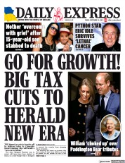 Daily Express () Newspaper Front Page for 23 September 2022