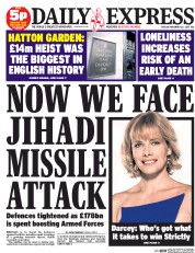 Daily Express () Newspaper Front Page for 24 November 2015