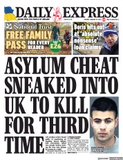 Daily Express () Newspaper Front Page for 24 January 2023
