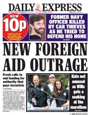 Daily Express () Newspaper Front Page for 24 April 2017