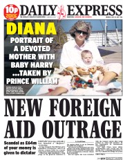 Daily Express () Newspaper Front Page for 24 July 2017
