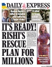 Daily Express () Newspaper Front Page for 25 May 2022