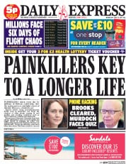 Daily Express () Newspaper Front Page for 25 June 2014