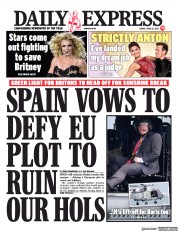 Daily Express () Newspaper Front Page for 25 June 2021