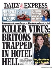 Daily Express () Newspaper Front Page for 26 February 2020
