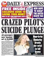 Daily Express () Newspaper Front Page for 26 March 2014
