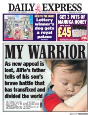 Daily Express () Newspaper Front Page for 26 April 2018