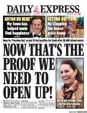 Daily Express () Newspaper Front Page for 26 May 2021