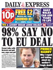 Daily Express () Newspaper Front Page for 26 July 2016