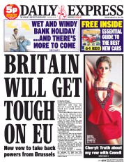 Daily Express () Newspaper Front Page for 26 August 2014
