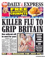 Daily Express () Newspaper Front Page for 26 September 2011