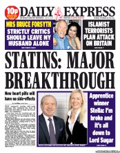 Daily Express () Newspaper Front Page for 26 September 2013