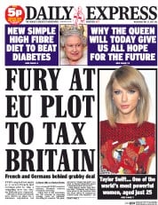 Daily Express () Newspaper Front Page for 27 May 2015