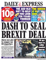 Daily Express () Newspaper Front Page for 27 June 2016