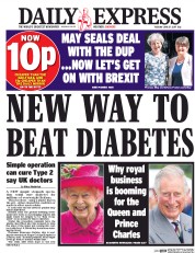 Daily Express () Newspaper Front Page for 27 June 2017