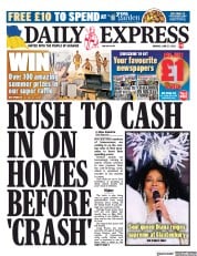 Daily Express () Newspaper Front Page for 27 June 2022