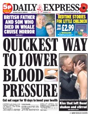 Daily Express () Newspaper Front Page for 28 October 2015