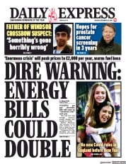 Daily Express () Newspaper Front Page for 28 December 2021