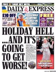 Daily Express () Newspaper Front Page for 28 May 2022