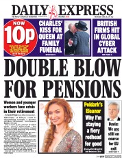Daily Express () Newspaper Front Page for 28 June 2017