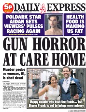 Daily Express () Newspaper Front Page for 29 December 2015