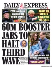 Daily Express () Newspaper Front Page for 29 April 2021