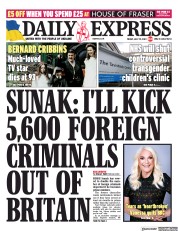 Daily Express () Newspaper Front Page for 29 July 2022