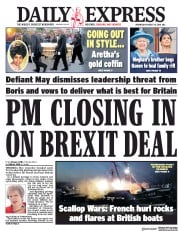 Daily Express () Newspaper Front Page for 29 August 2018