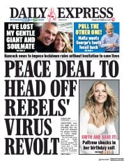 Daily Express () Newspaper Front Page for 29 September 2020