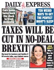 Daily Express () Newspaper Front Page for 2 October 2018