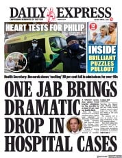 Daily Express () Newspaper Front Page for 2 March 2021