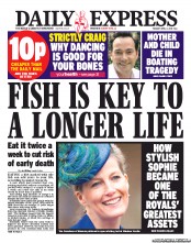 Daily Express () Newspaper Front Page for 2 April 2013