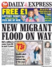 Daily Express () Newspaper Front Page for 2 April 2014