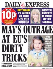 Daily Express () Newspaper Front Page for 2 May 2017