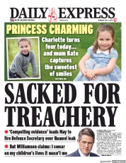 Daily Express () Newspaper Front Page for 2 May 2019