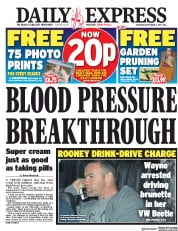 Daily Express () Newspaper Front Page for 2 September 2017
